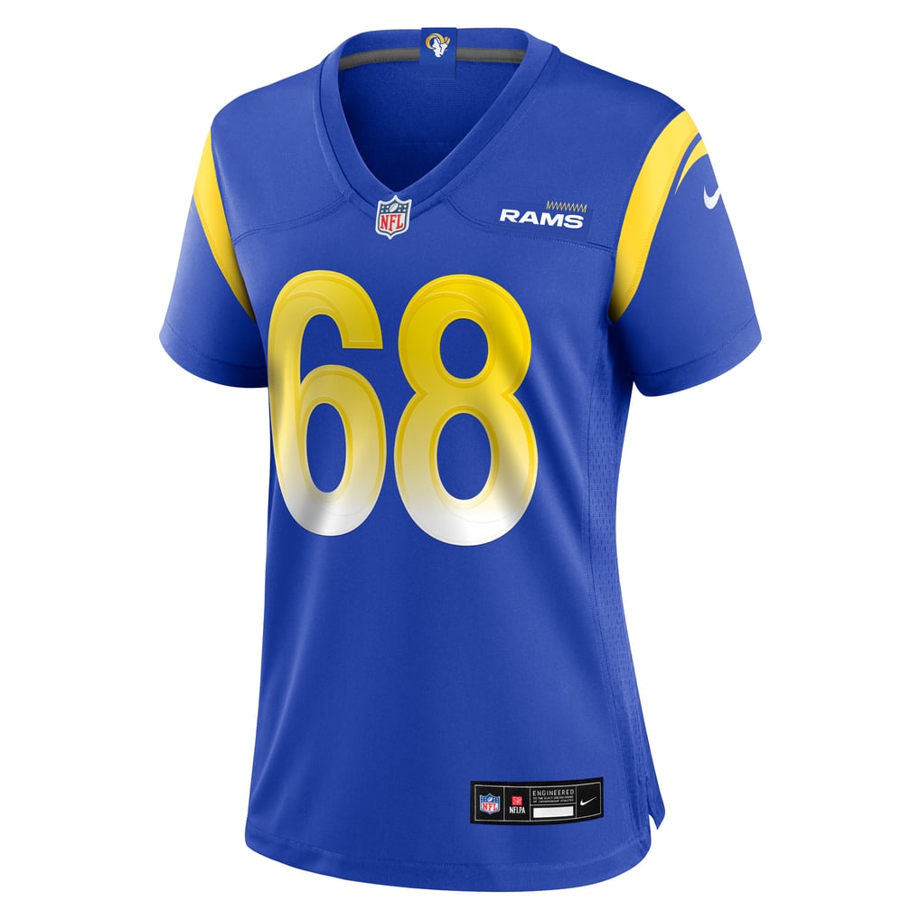 Women's Los Angeles Rams David Quessenberry Royal Team Game Jersey