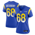 Women's Los Angeles Rams David Quessenberry Royal Team Game Jersey