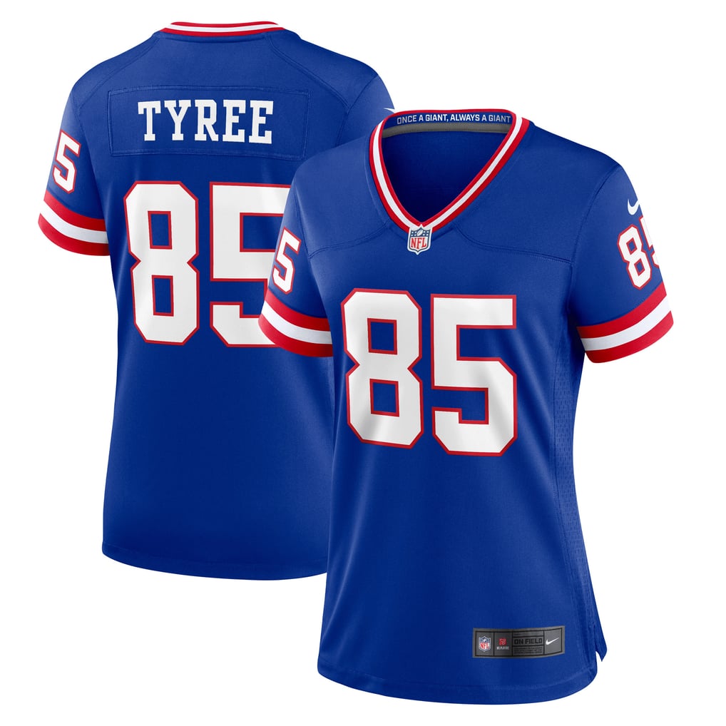 Women's New York Giants David Tyree Royal Classic Retired Player Game Jersey