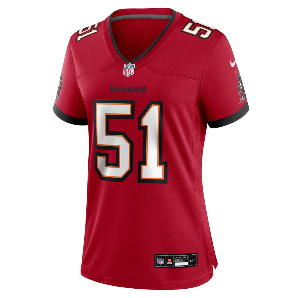Women's Tampa Bay Buccaneers David Walker Red Team Game Jersey