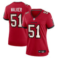 Women's Tampa Bay Buccaneers David Walker Red Team Game Jersey