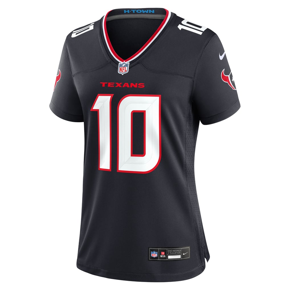 Women's Houston Texans Davis Mills Navy Team Game Jersey