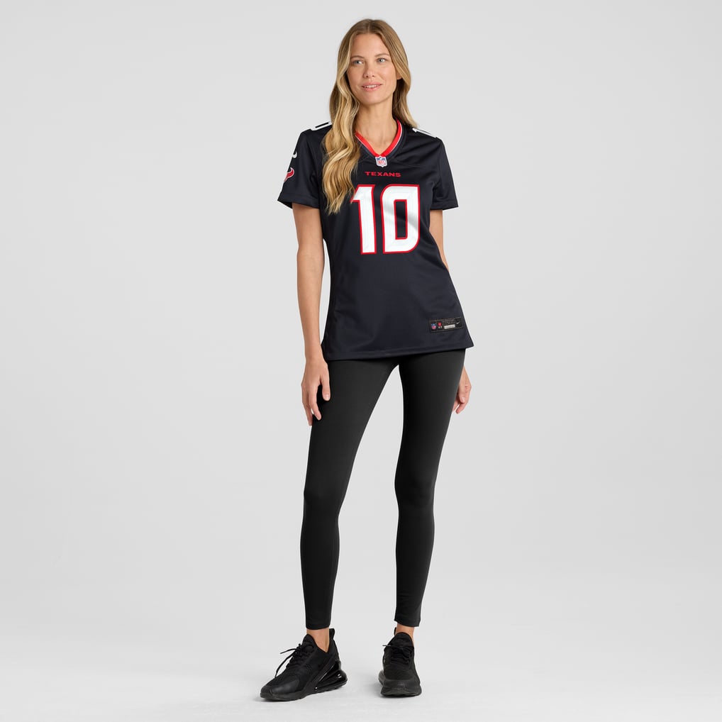 Women's Houston Texans Davis Mills Navy Team Game Jersey