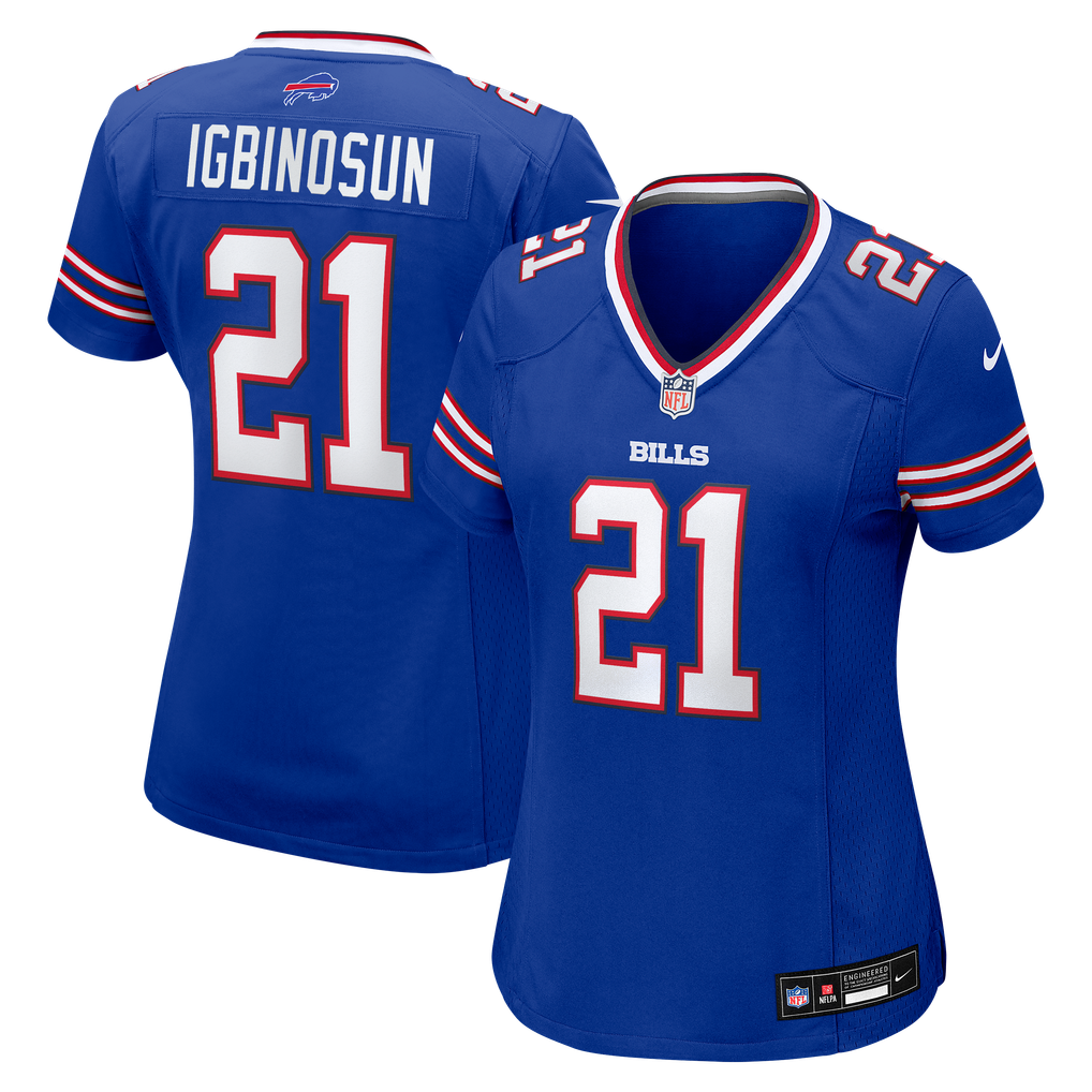 Women's Buffalo Bills Davison Igbinosun Royal Team Game Jersey