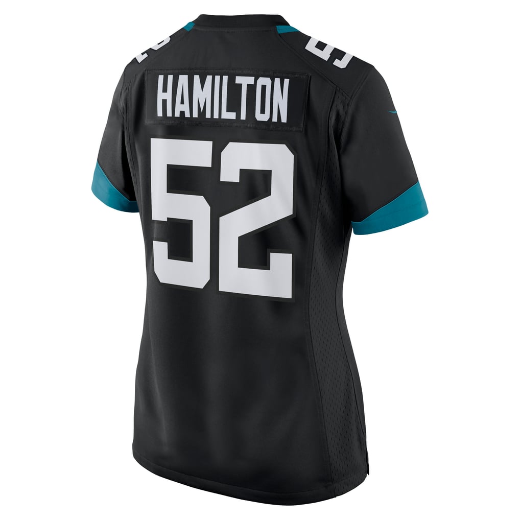 Women's Jacksonville Jaguars DaVon Hamilton Black Game Jersey