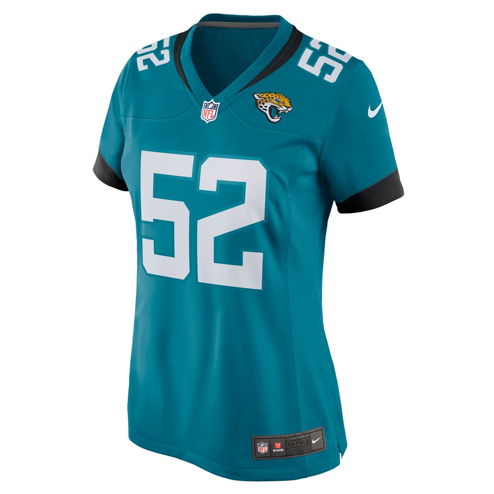 Women's Jacksonville Jaguars DaVon Hamilton Teal Game Jersey