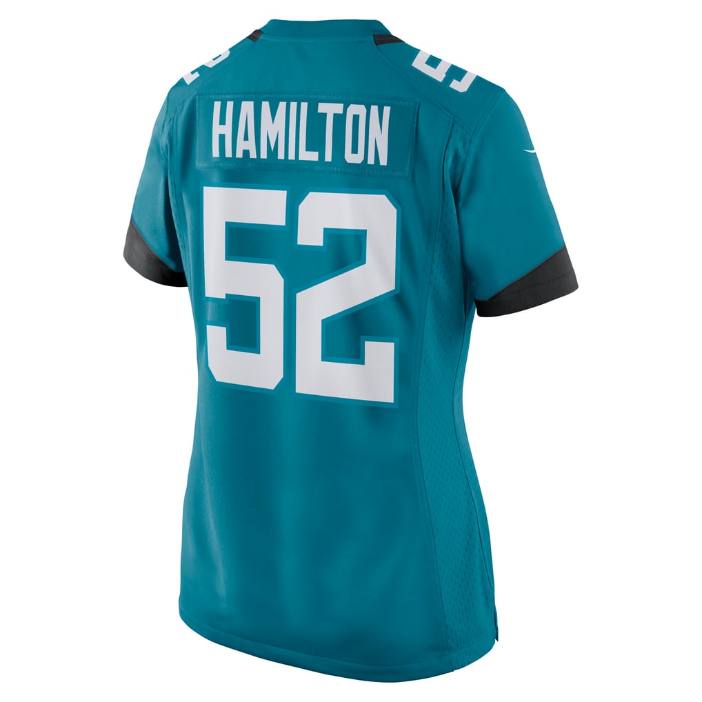 Women's Jacksonville Jaguars DaVon Hamilton Teal Game Jersey