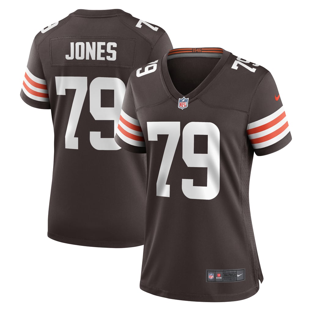 Women's Cleveland Browns Dawand Jones Brown Team Game Jersey