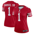 Women's San Francisco 49ers Deebo Samuel Sr Scarlet Legend Player Performance Top
