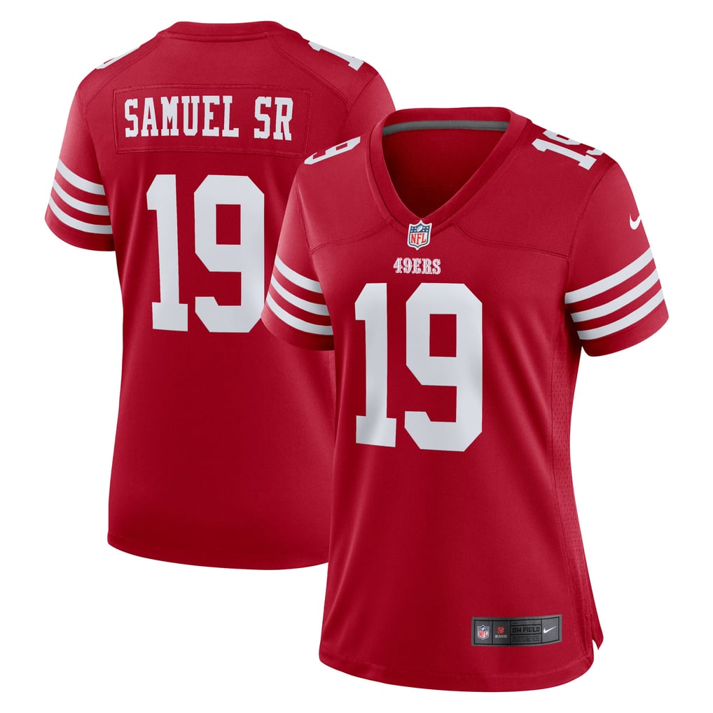 Women's San Francisco 49ers Deebo Samuel Sr Scarlet Team Game Jersey