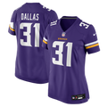 Women's Minnesota Vikings DeeJay Dallas Purple Team Game Jersey