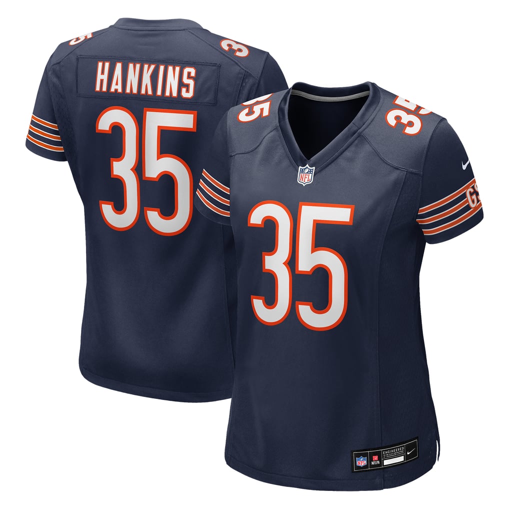 Women's Chicago Bears Deion Hankins Navy Team Game Jersey