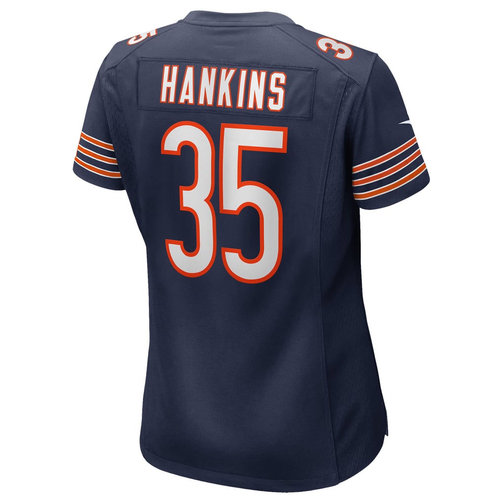 Women's Chicago Bears Deion Hankins Navy Team Game Jersey