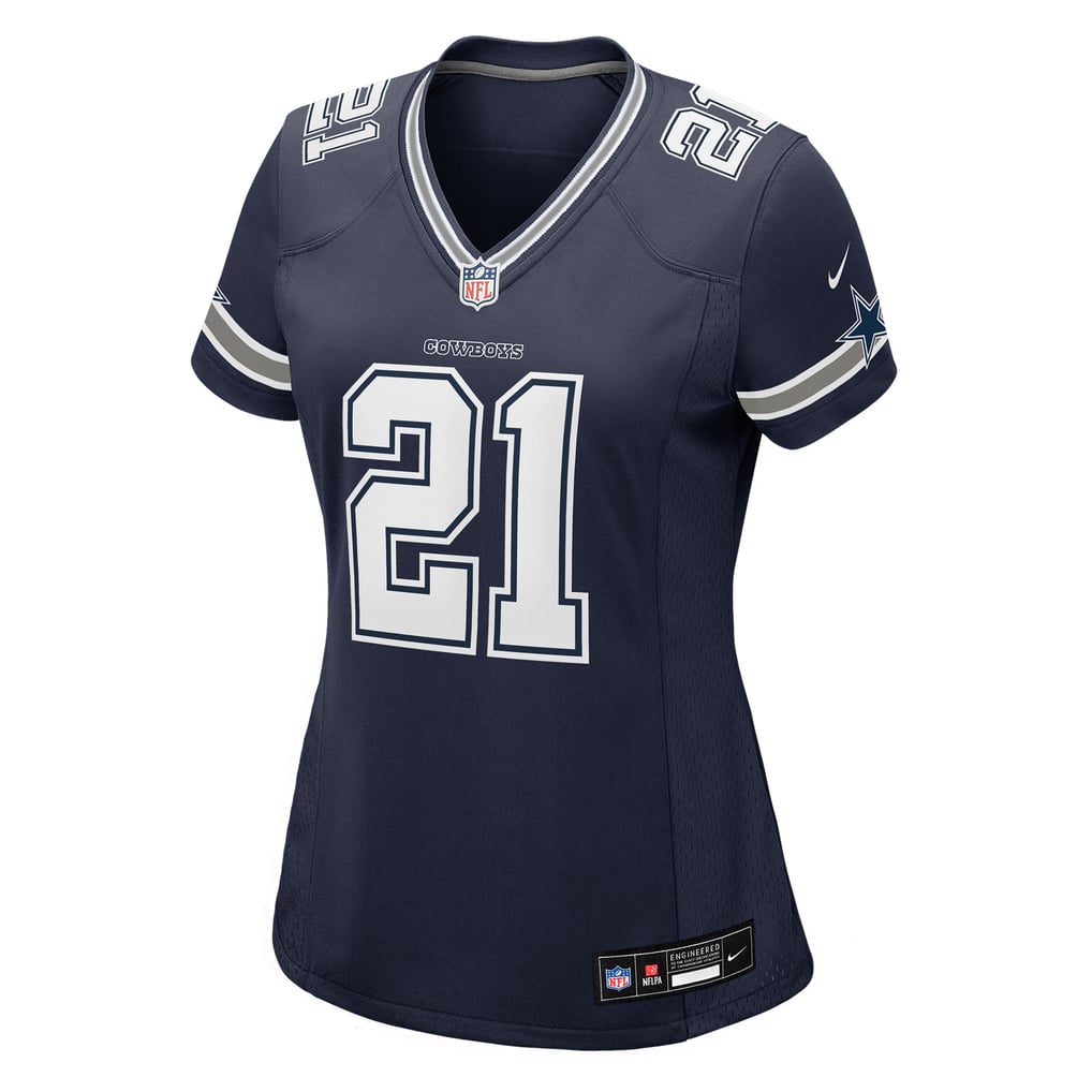 Women's Dallas Cowboys Deion Sanders Navy Team Retired Player Game Jersey