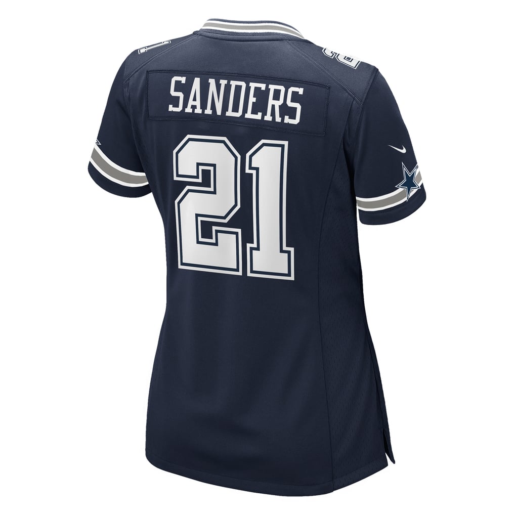 Women's Dallas Cowboys Deion Sanders Navy Team Retired Player Game Jersey