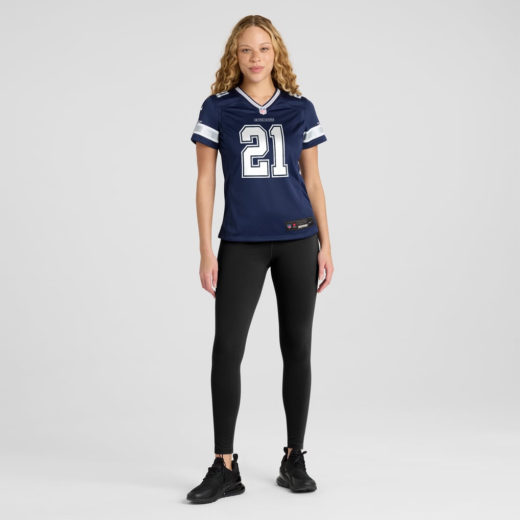 Women's Dallas Cowboys Deion Sanders Navy Team Retired Player Game Jersey