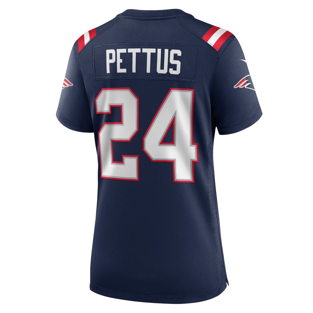 Women's New England Patriots Dell Pettus Navy Game Jersey