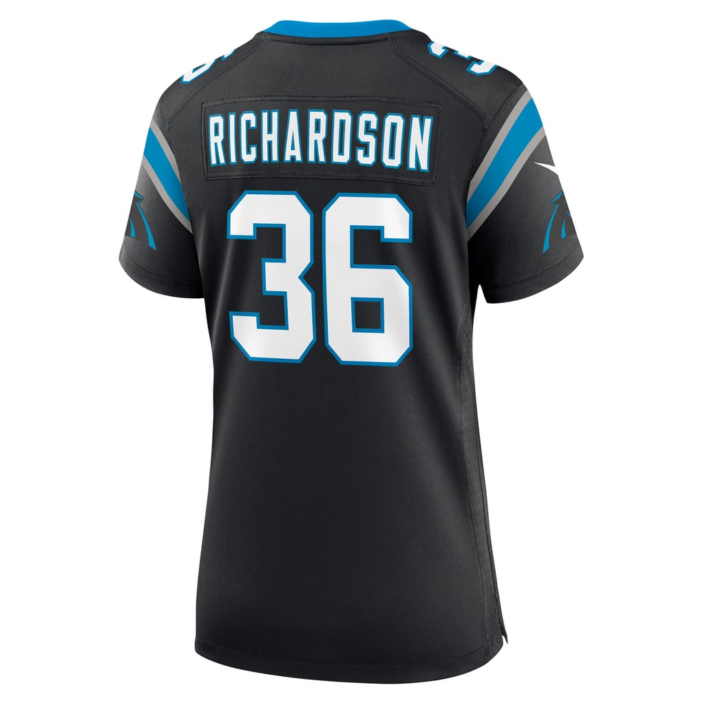 Women's Carolina Panthers Demani Richardson Black Team Game Jersey