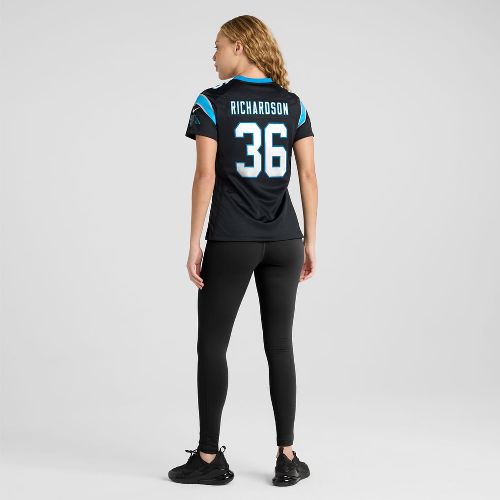 Women's Carolina Panthers Demani Richardson Black Team Game Jersey