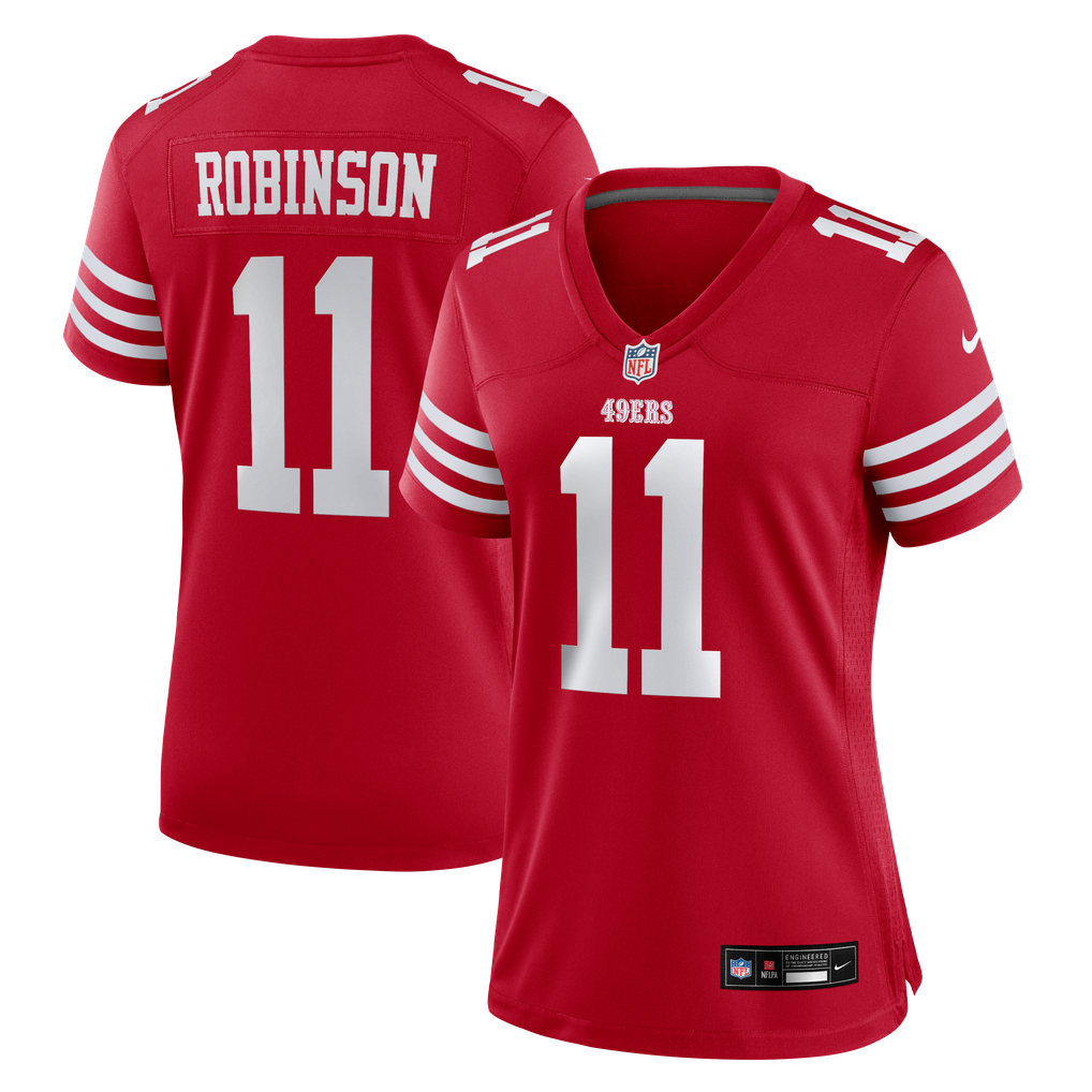 Women's San Francisco 49ers Demarcus Robinson Scarlet Team Game Jersey