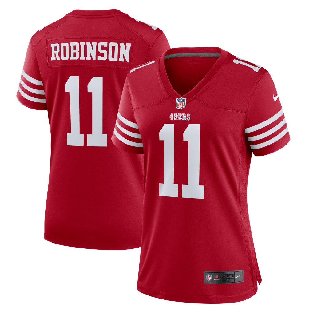 Women's San Francisco 49ers Demarcus Robinson Scarlet Team Game Jersey