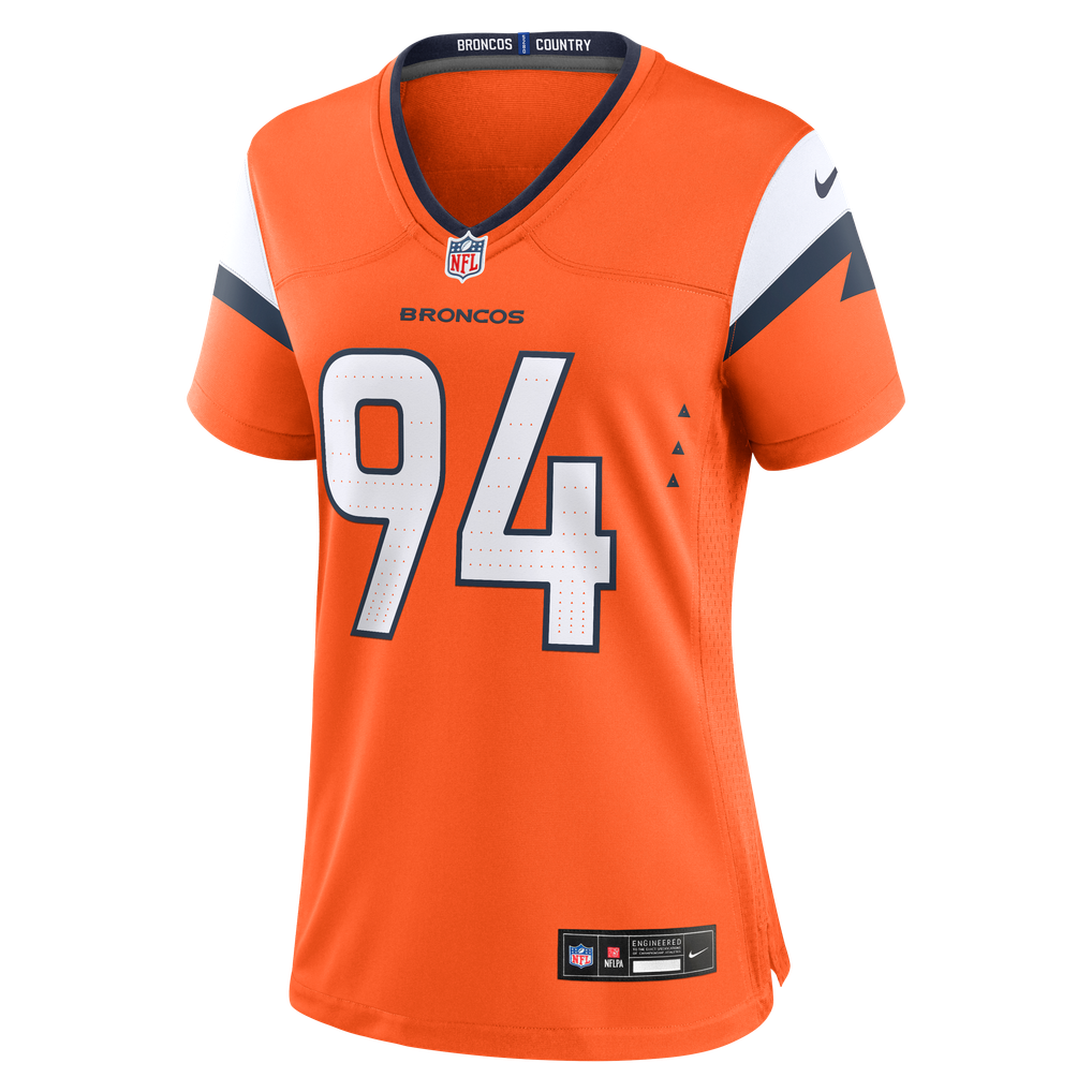 Women's Denver Broncos DeMarcus Ware Orange Team Retired Game Jersey