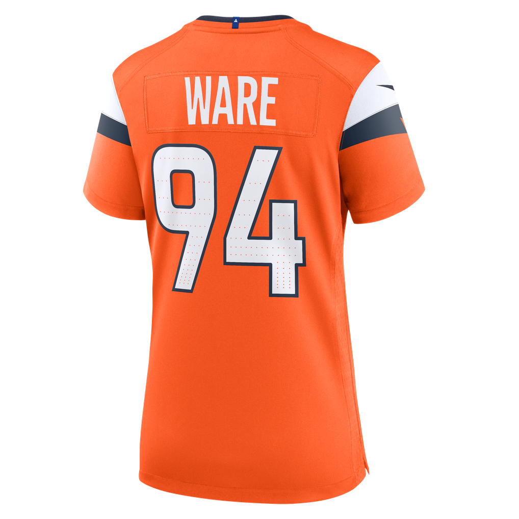 Women's Denver Broncos DeMarcus Ware Orange Team Retired Game Jersey