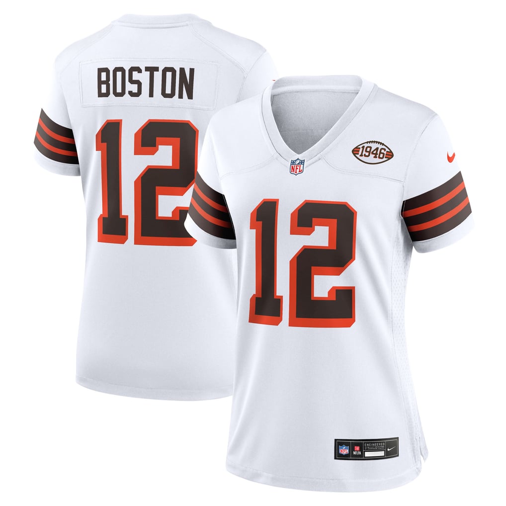 Women's Cleveland Browns Denzel Boston White Alternate Game Jersey
