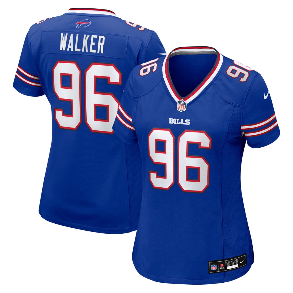 Women's Buffalo Bills Deone Walker Royal Team Game Jersey