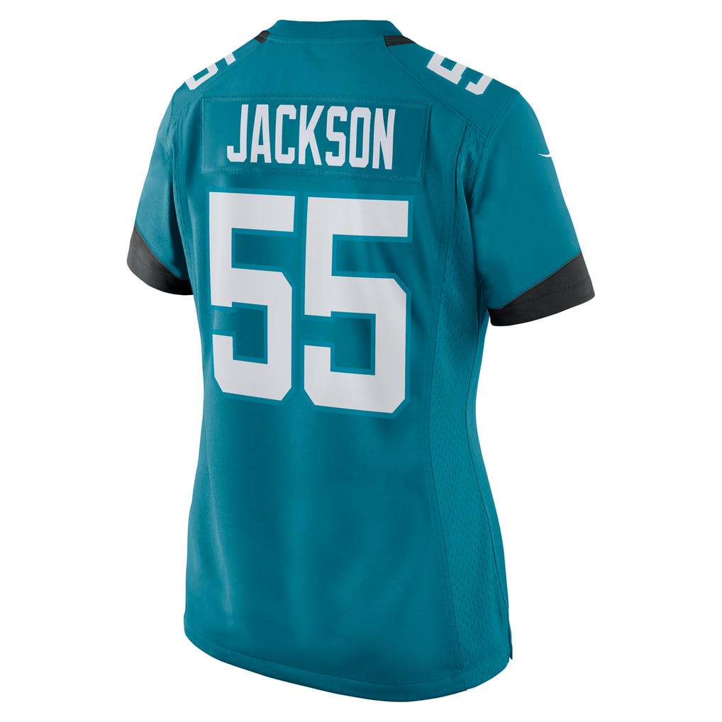 Women's Jacksonville Jaguars Dequan Jackson Teal Game Jersey
