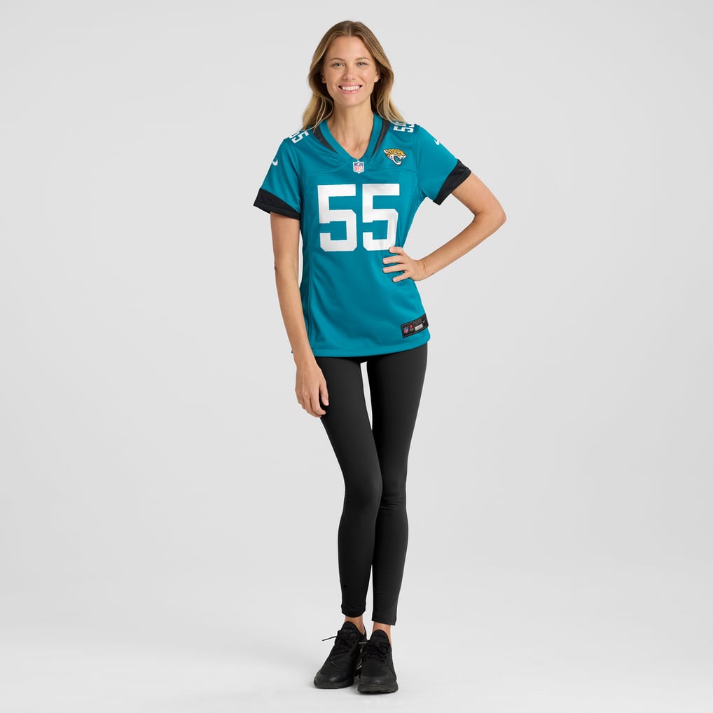Women's Jacksonville Jaguars Dequan Jackson Teal Game Jersey