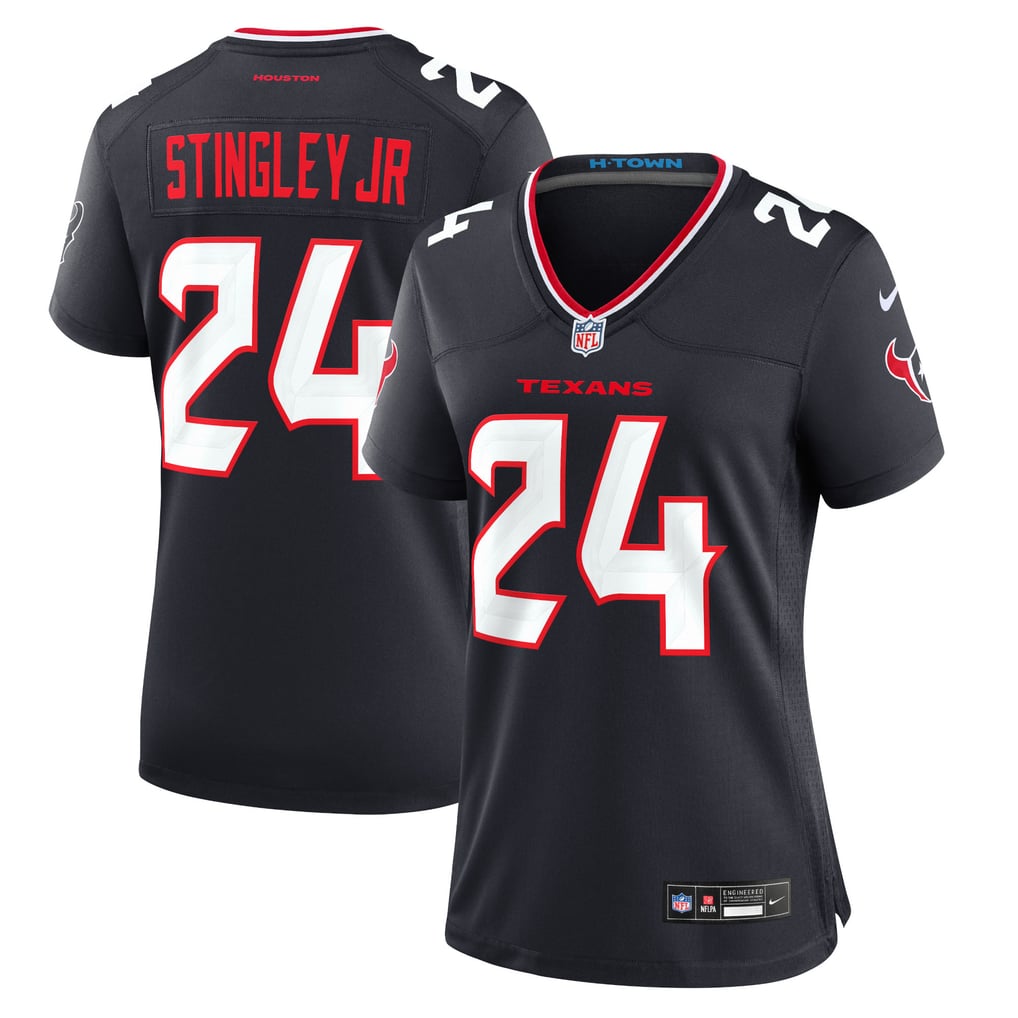 Women's Houston Texans Derek Stingley Jr. Navy Game Jersey
