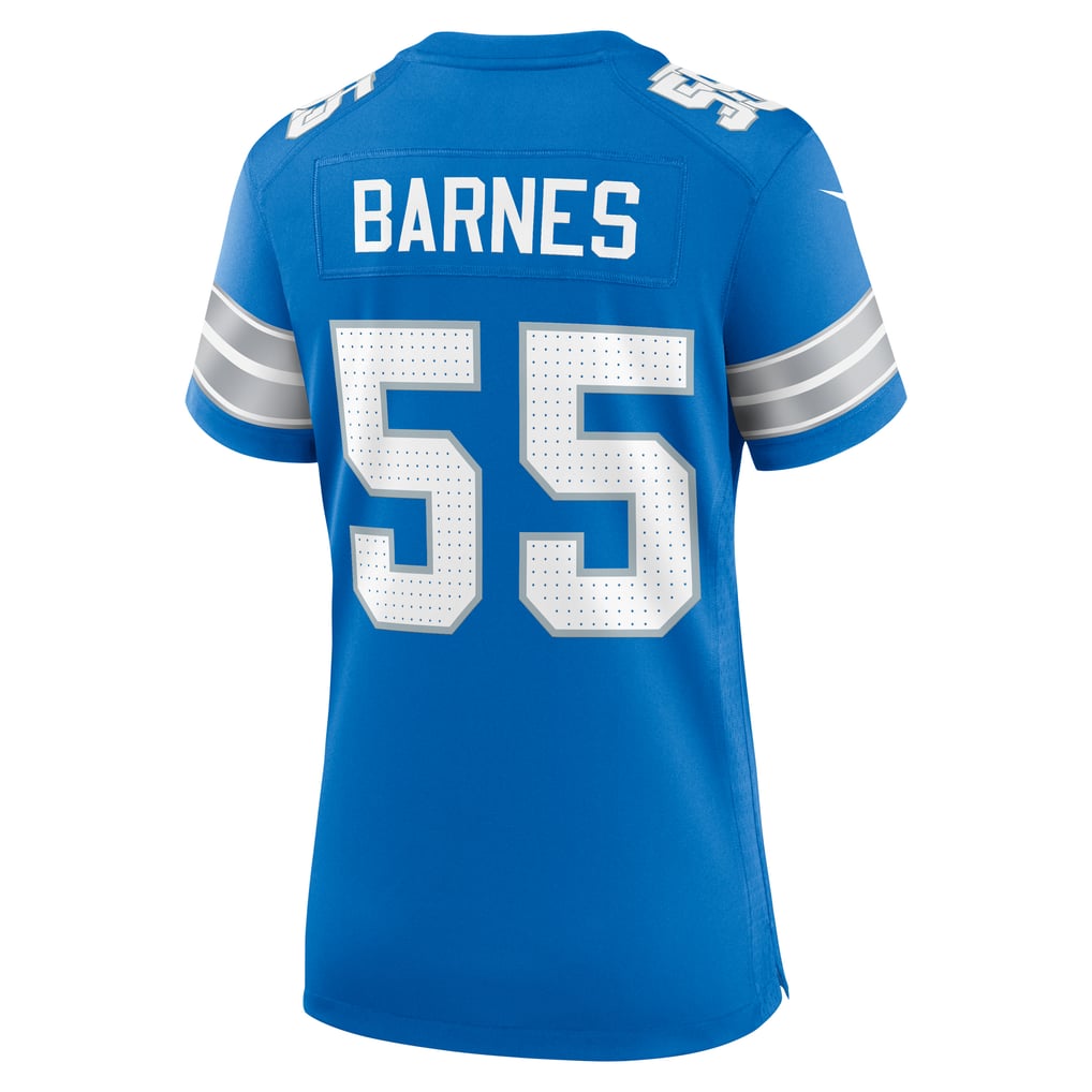 Women's Detroit Lions Derrick Barnes Blue Team Game Jersey