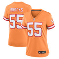 Women's Tampa Bay Buccaneers Derrick Brooks Orange Throwback Game Jersey