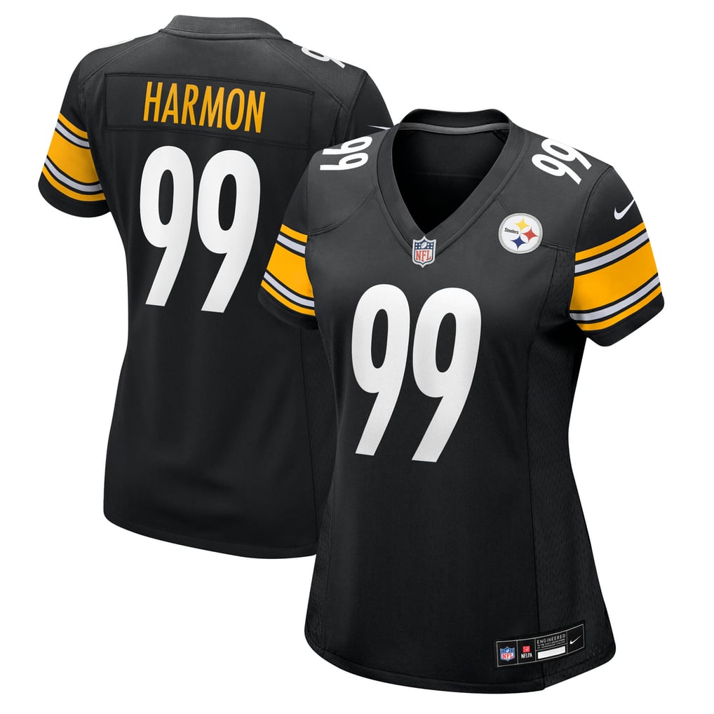 Women's Pittsburgh Steelers Derrick Harmon Black Team Game Jersey