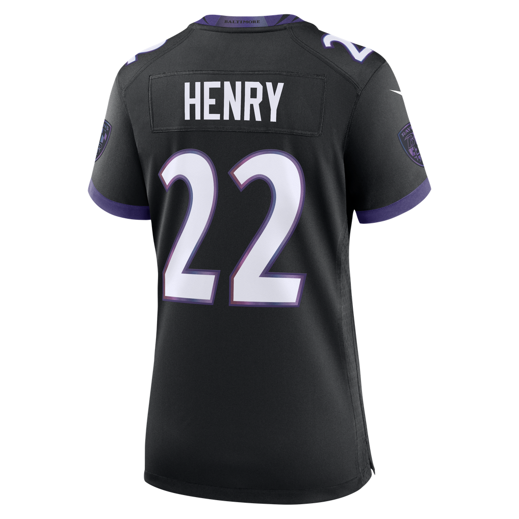 Women's Baltimore Ravens Derrick Henry Black Alternate Game Jersey