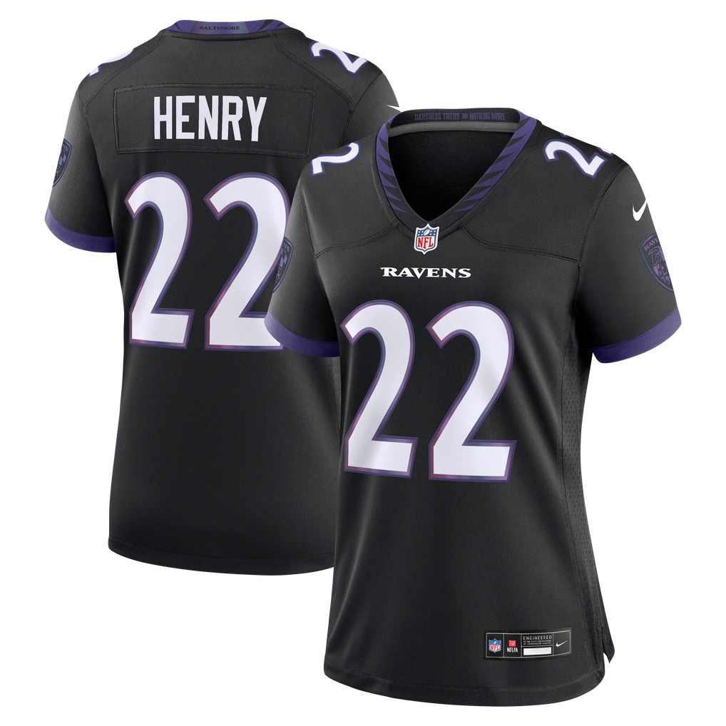 Women's Baltimore Ravens Derrick Henry Black Alternate Game Jersey