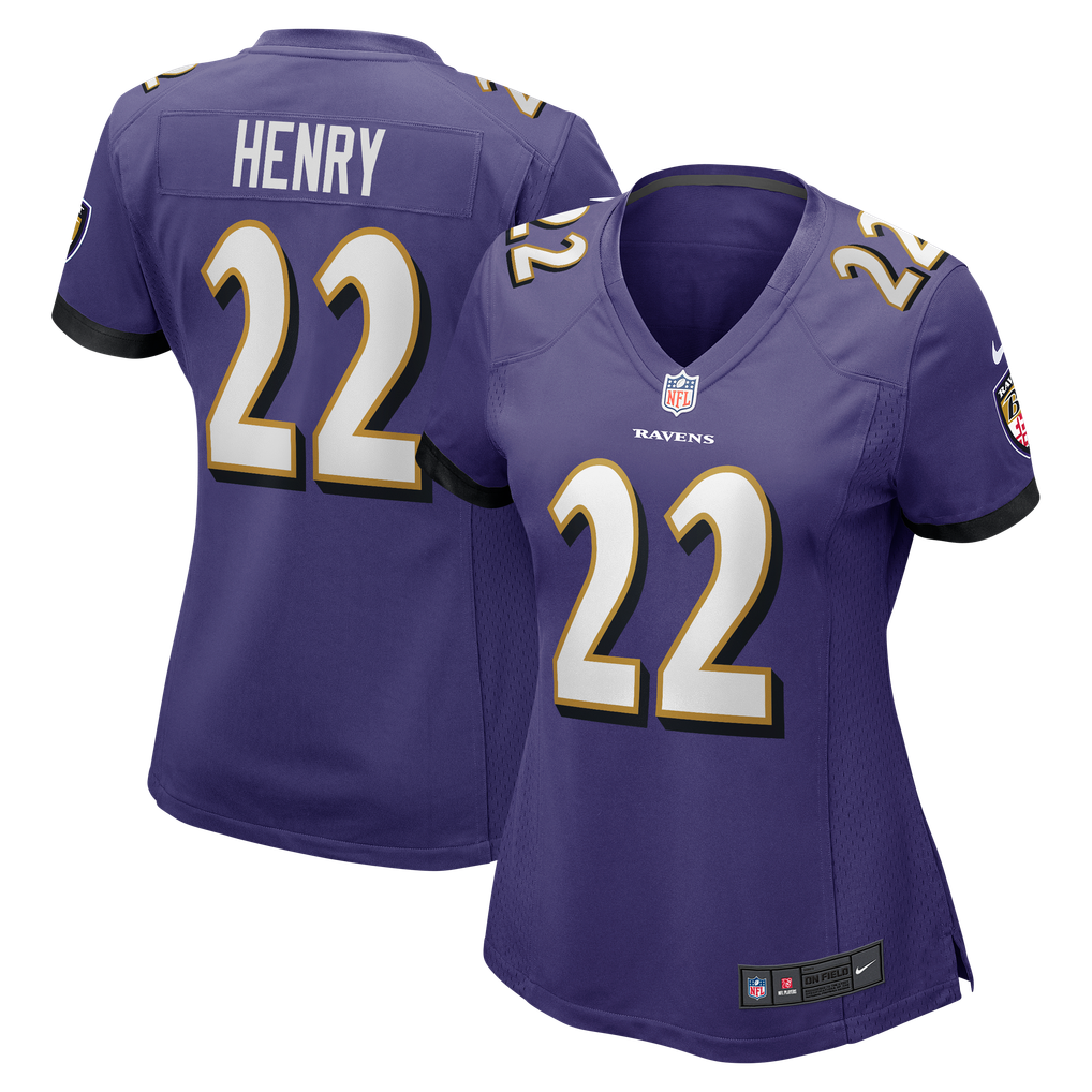 Women's Baltimore Ravens Derrick Henry Purple Game Player Jersey