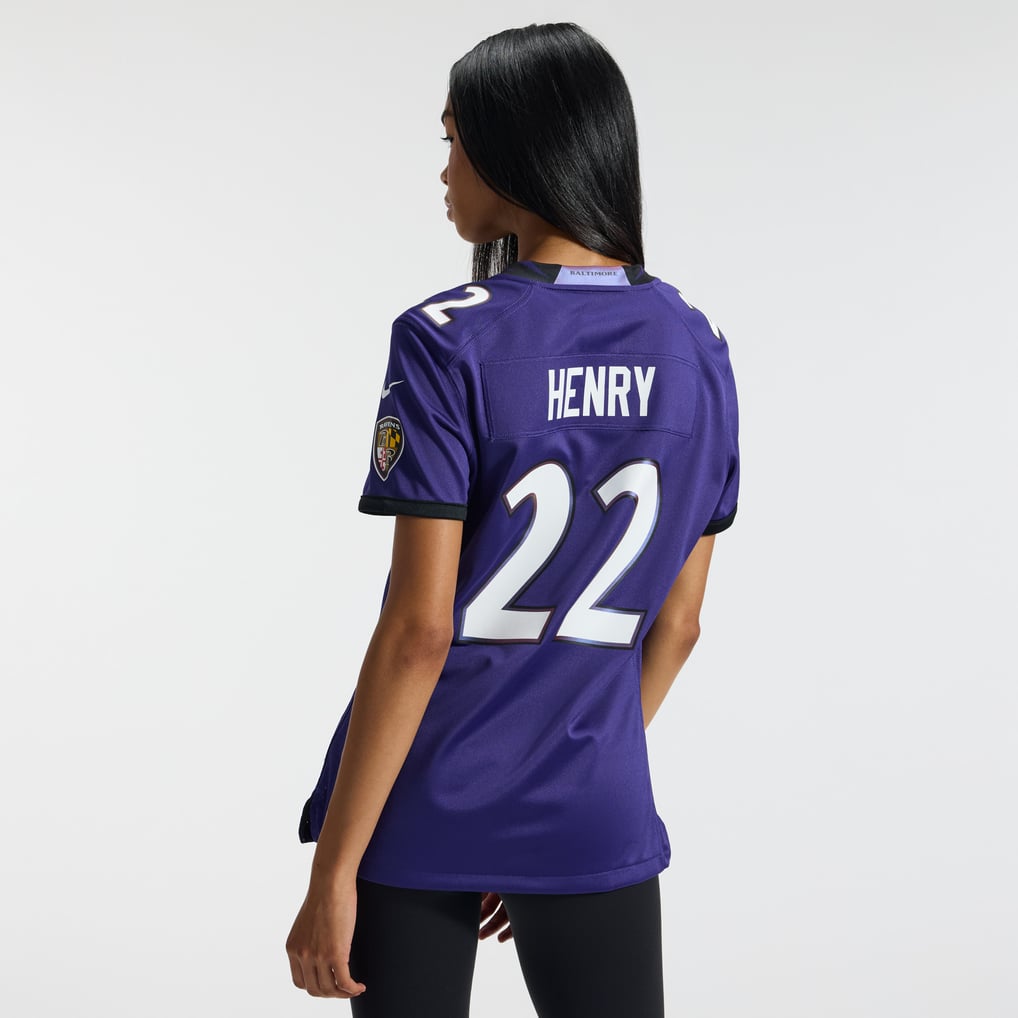 Women's Baltimore Ravens Derrick Henry Purple Team Game Jersey