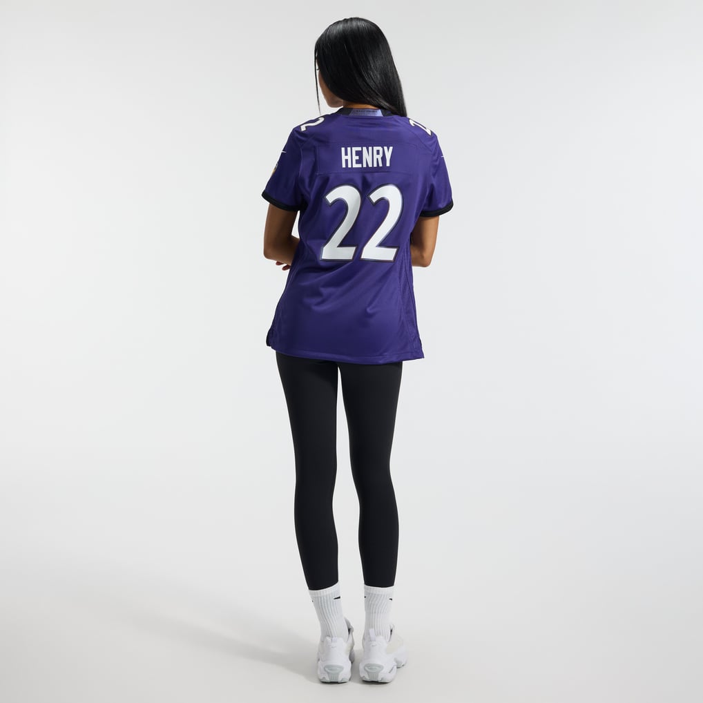 Women's Baltimore Ravens Derrick Henry Purple Team Game Jersey