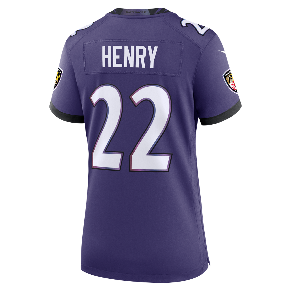 Women's Baltimore Ravens Derrick Henry Purple Team Game Jersey