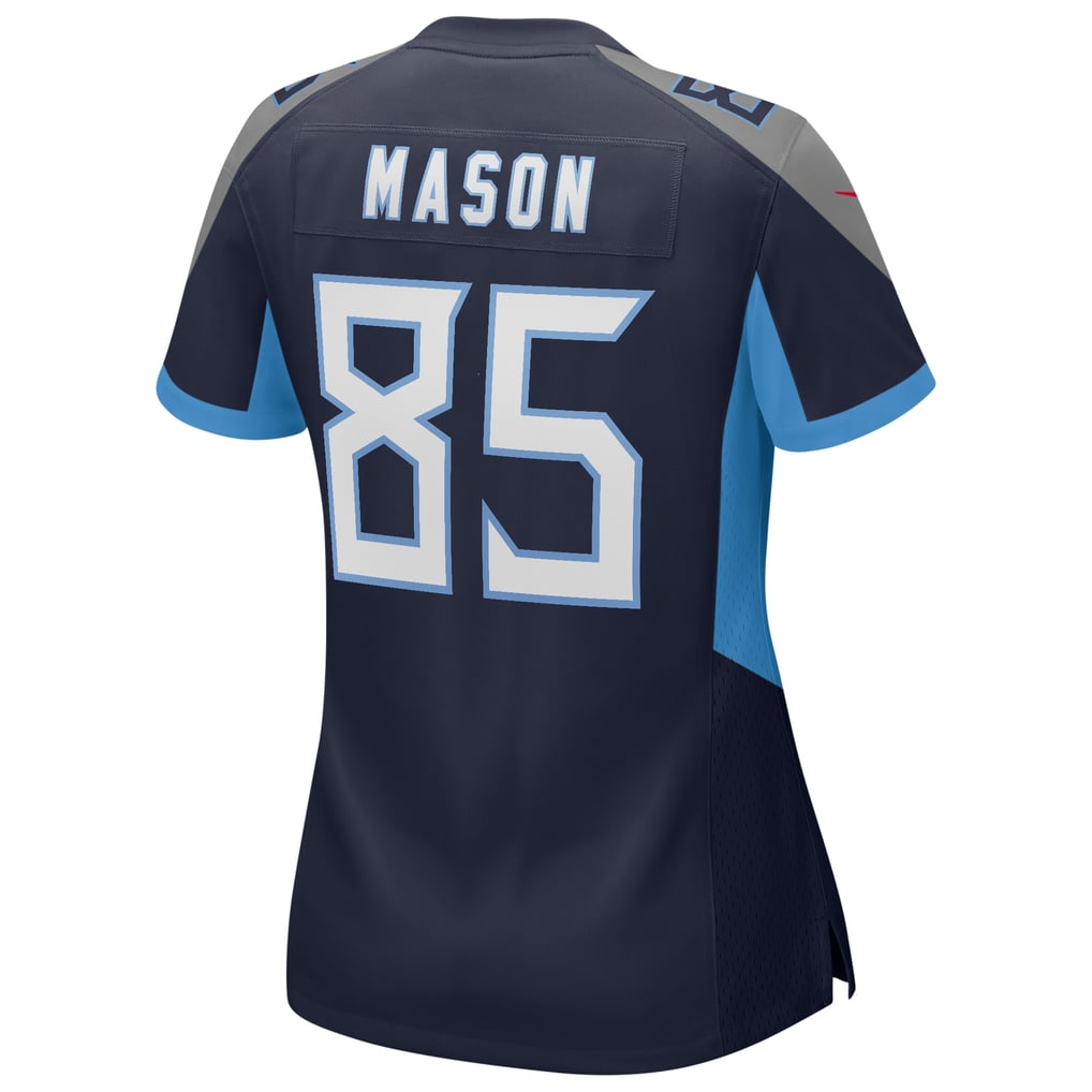 Women's Tennessee Titans Derrick Mason Navy Game Retired Player Jersey