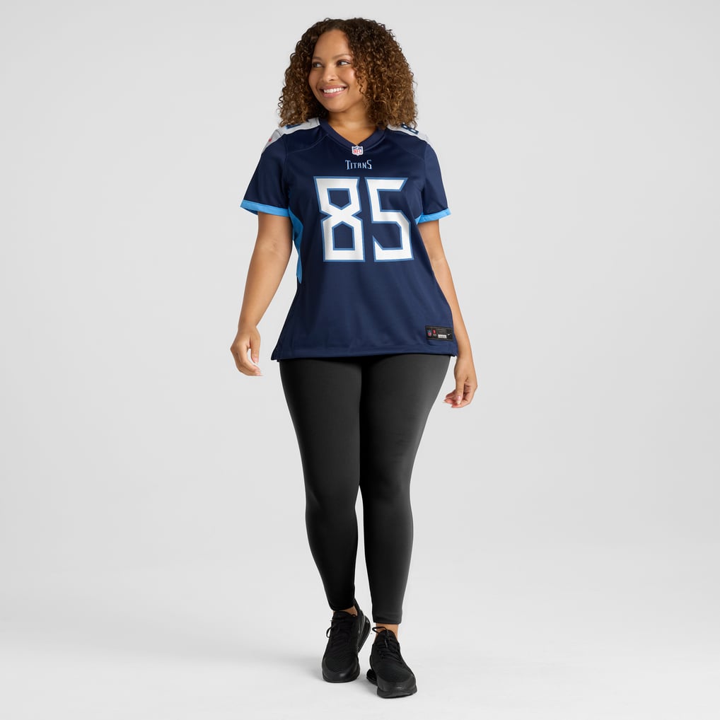 Women's Tennessee Titans Derrick Mason Navy Game Retired Player Jersey