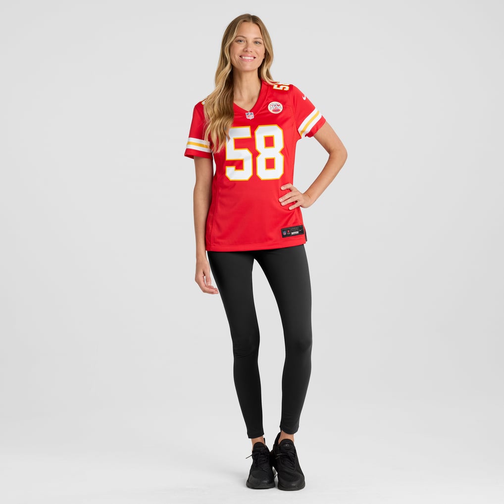 Women's Kansas City Chiefs Derrick Thomas Red Game Retired Player Jersey