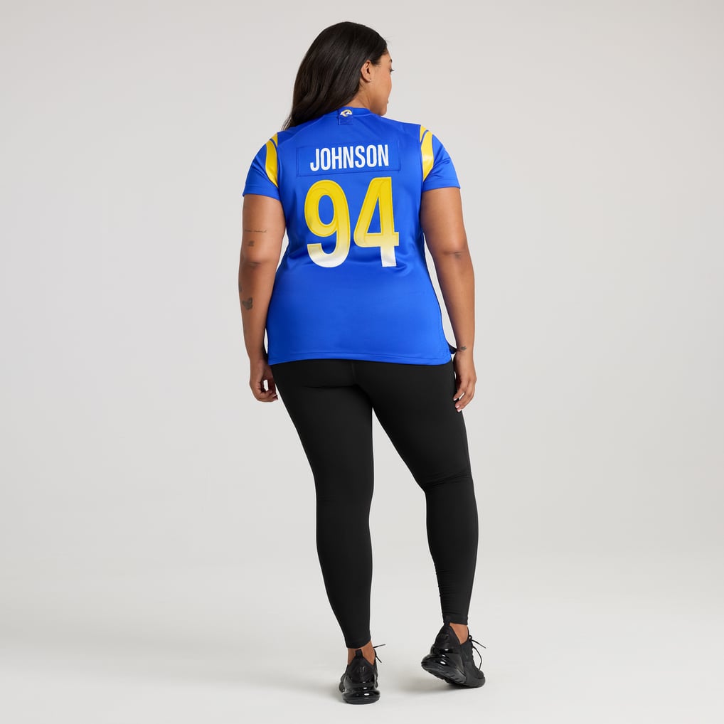 Women's Los Angeles Rams Desjuan Johnson Royal Home Game Jersey