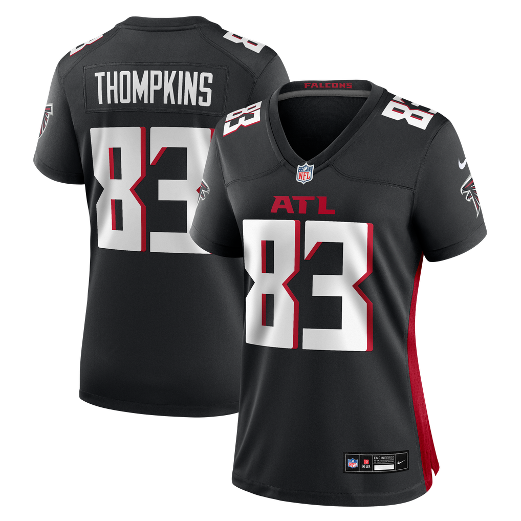 Women's Atlanta Falcons Deven Thompkins Black Team Game Jersey
