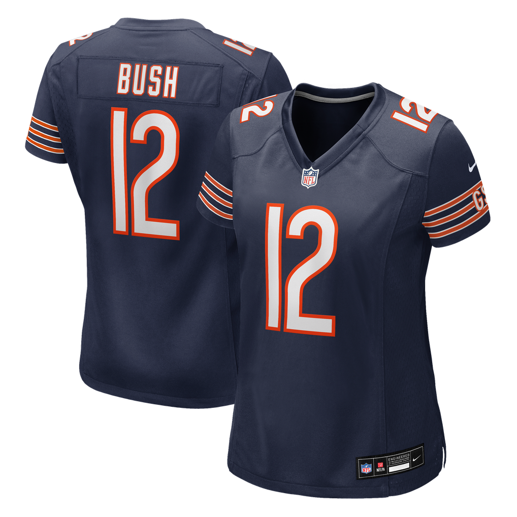 Women's Chicago Bears Devin Bush Navy Team Game Jersey