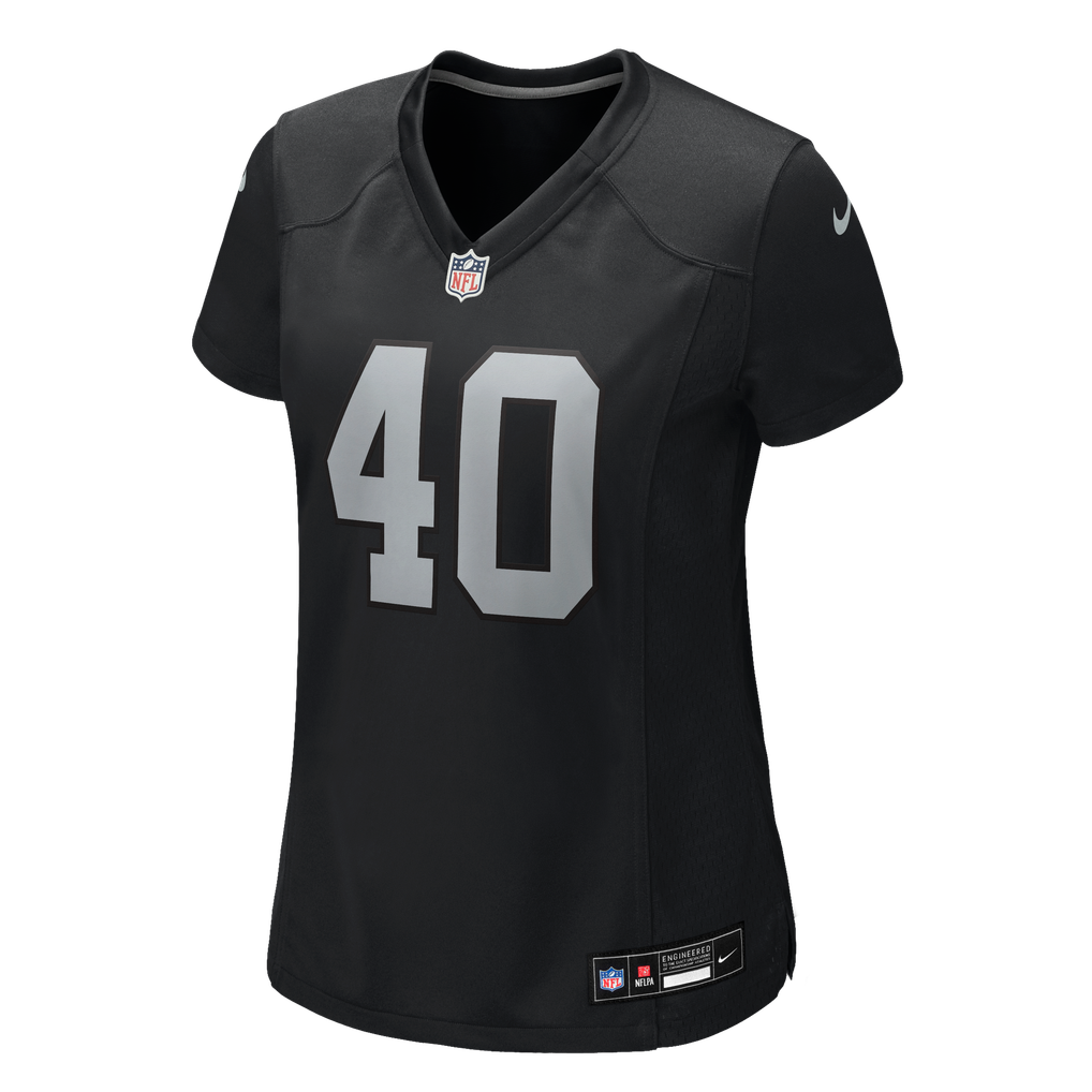 Women's Las Vegas Raiders Devin Lafayette Black Team Game Jersey