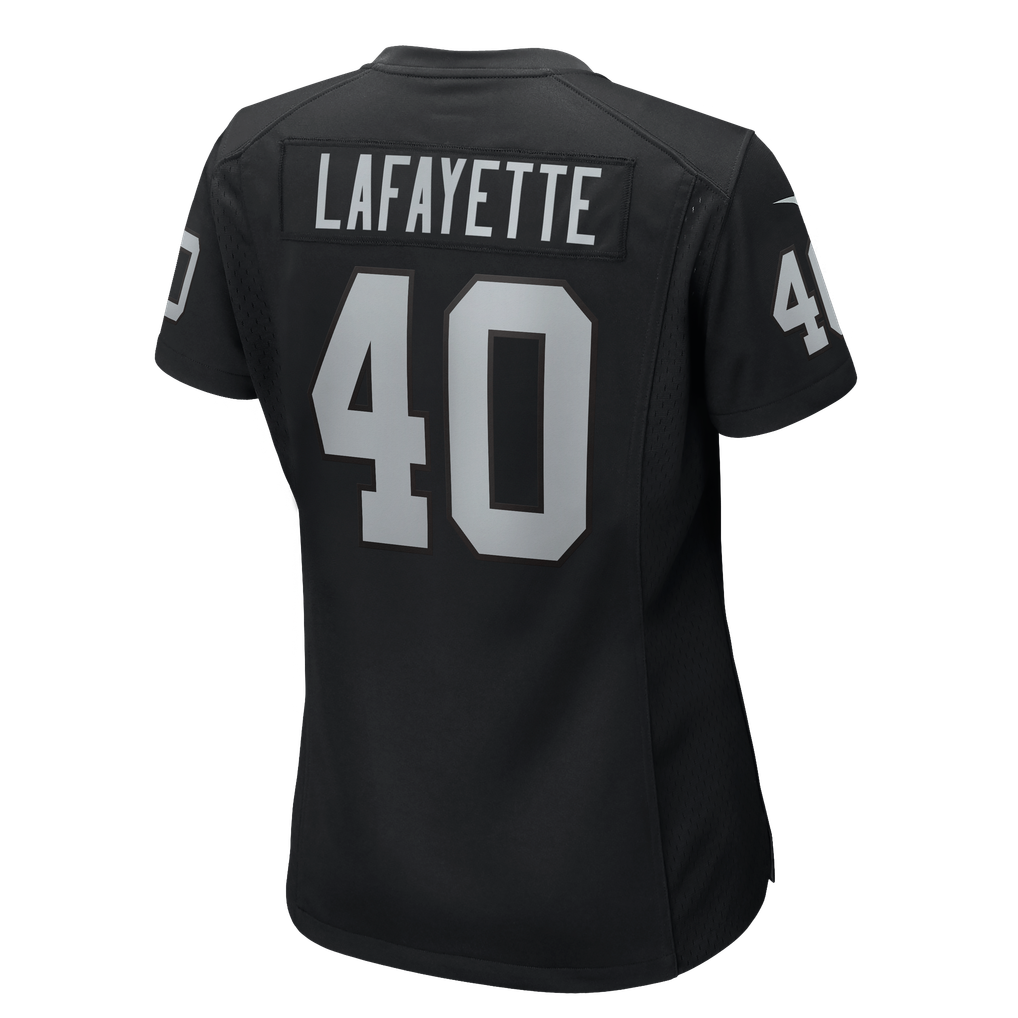 Women's Las Vegas Raiders Devin Lafayette Black Team Game Jersey