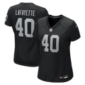 Women's Las Vegas Raiders Devin Lafayette Black Team Game Jersey